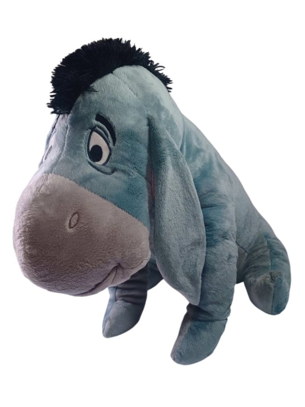 Jumbo Eeyore Plush Disney Store With Detachable Tail Soft & Cuddly 23" x 16" x 1